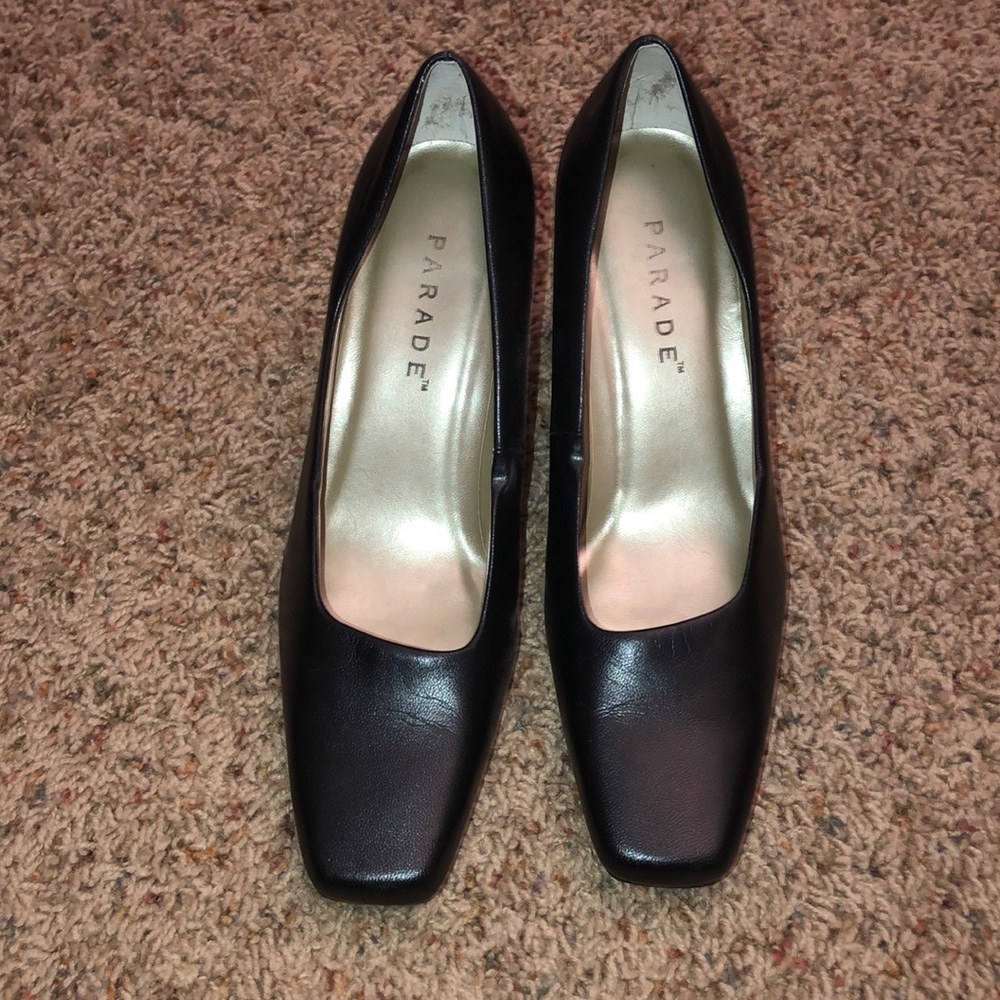 Square toe heels